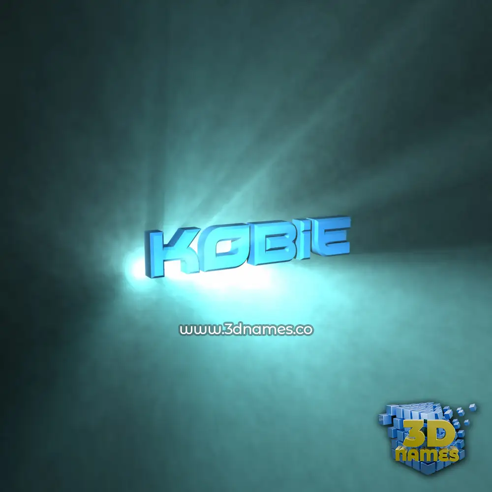 kobie in Light Shine style - 3D name wallpaper