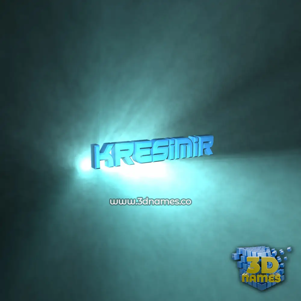 kresimir in Light Shine style - 3D name wallpaper
