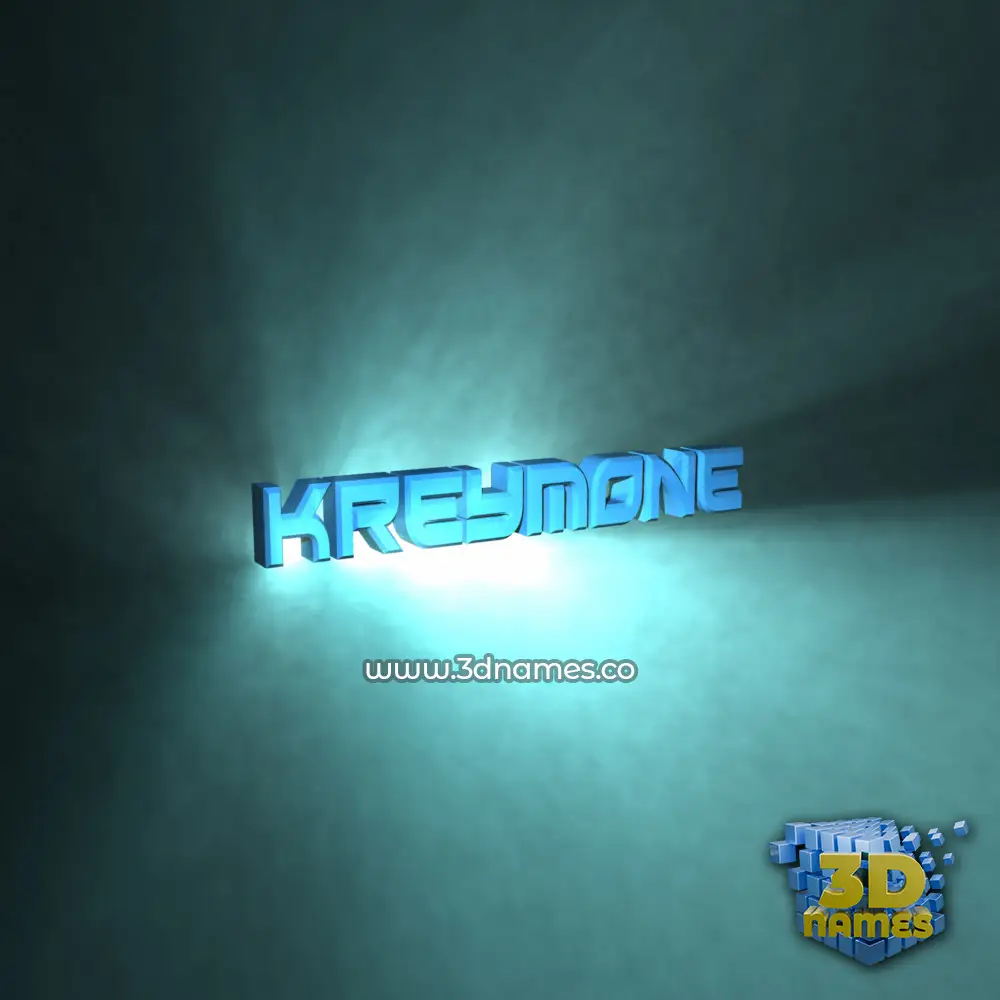 kreymone in Light Shine style - 3D name wallpaper