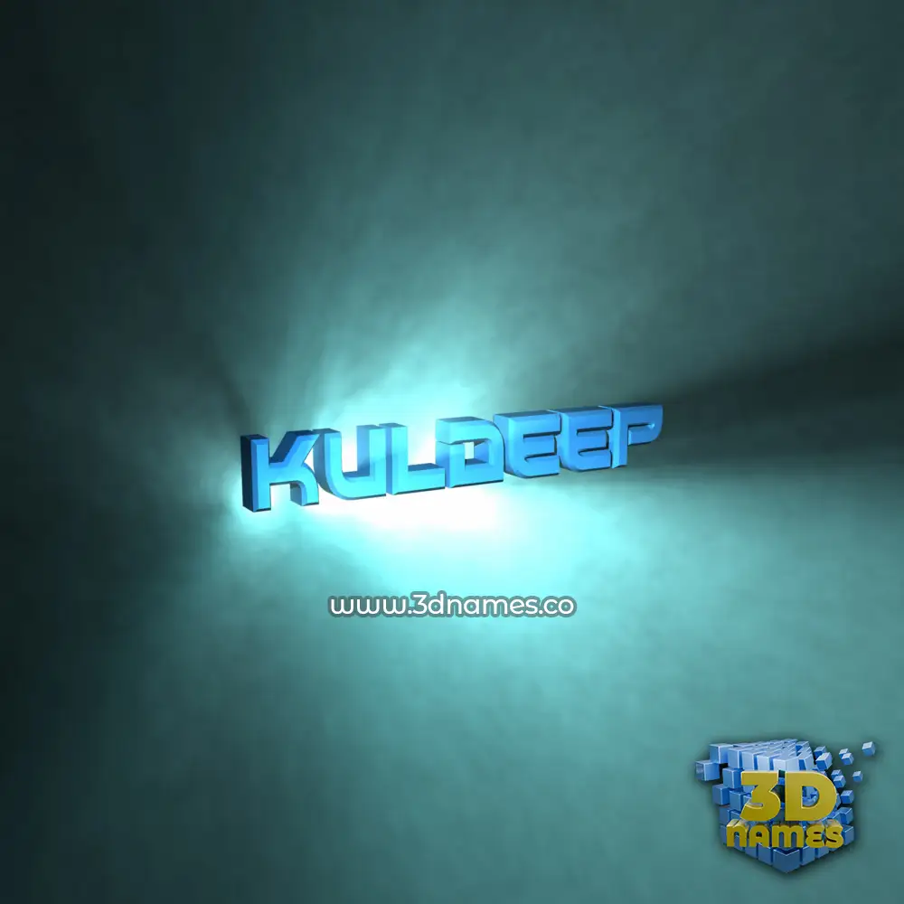 kuldeep in Light Shine style - 3D name wallpaper