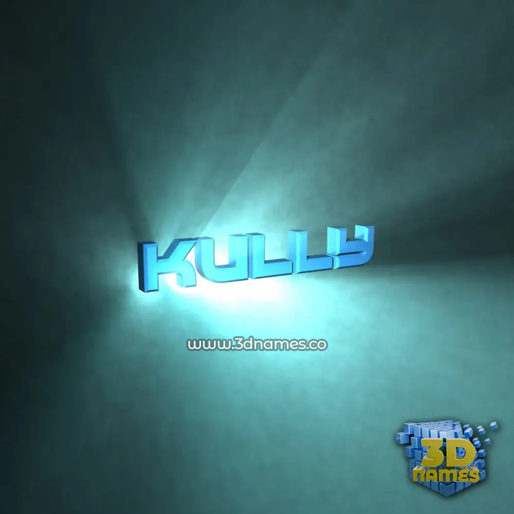kully in Light Shine style - 3D name wallpaper