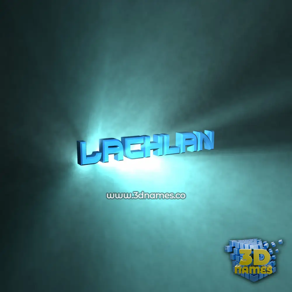 lachlan in Light Shine style - 3D name wallpaper