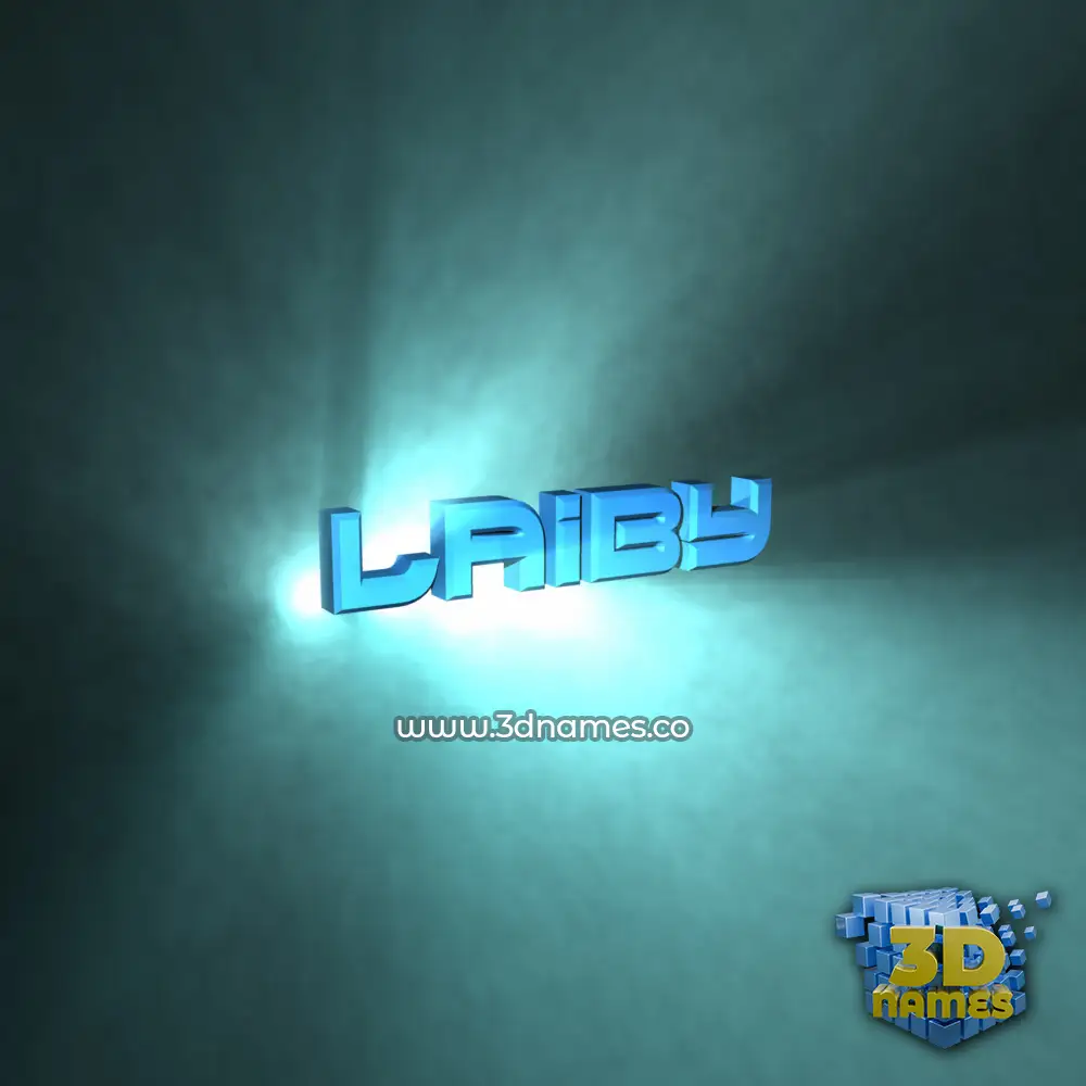 laiby in Light Shine style - 3D name wallpaper