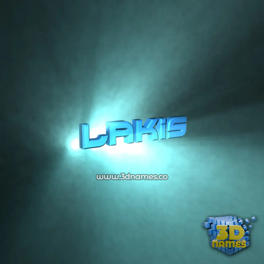 lakis in Light Shine style - 3D name wallpaper