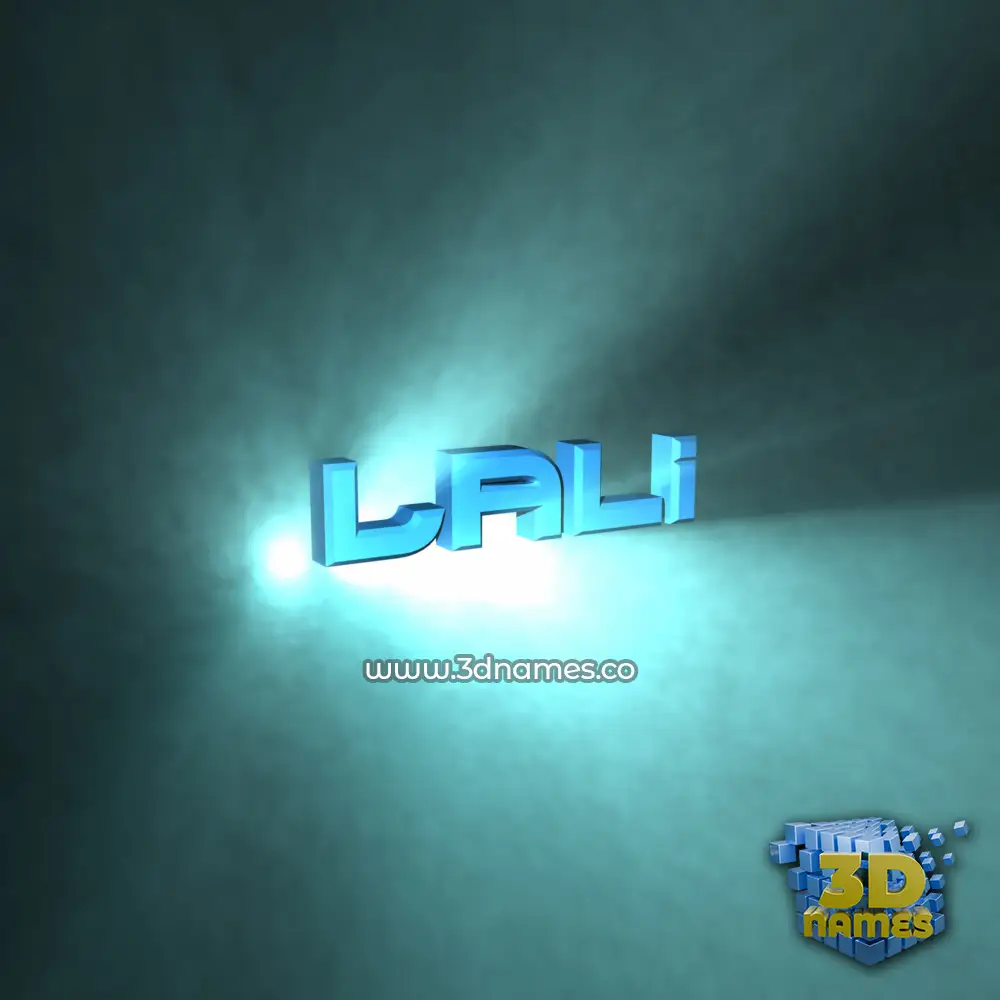 lali in Light Shine style - 3D name wallpaper