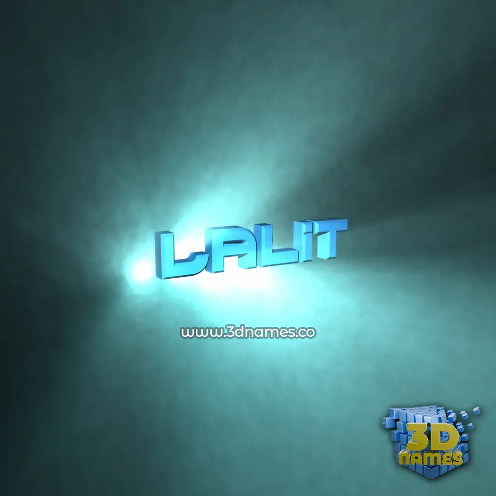 lalit in Light Shine style - 3D name wallpaper