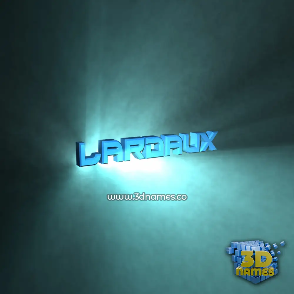 lardaux in Light Shine style - 3D name wallpaper