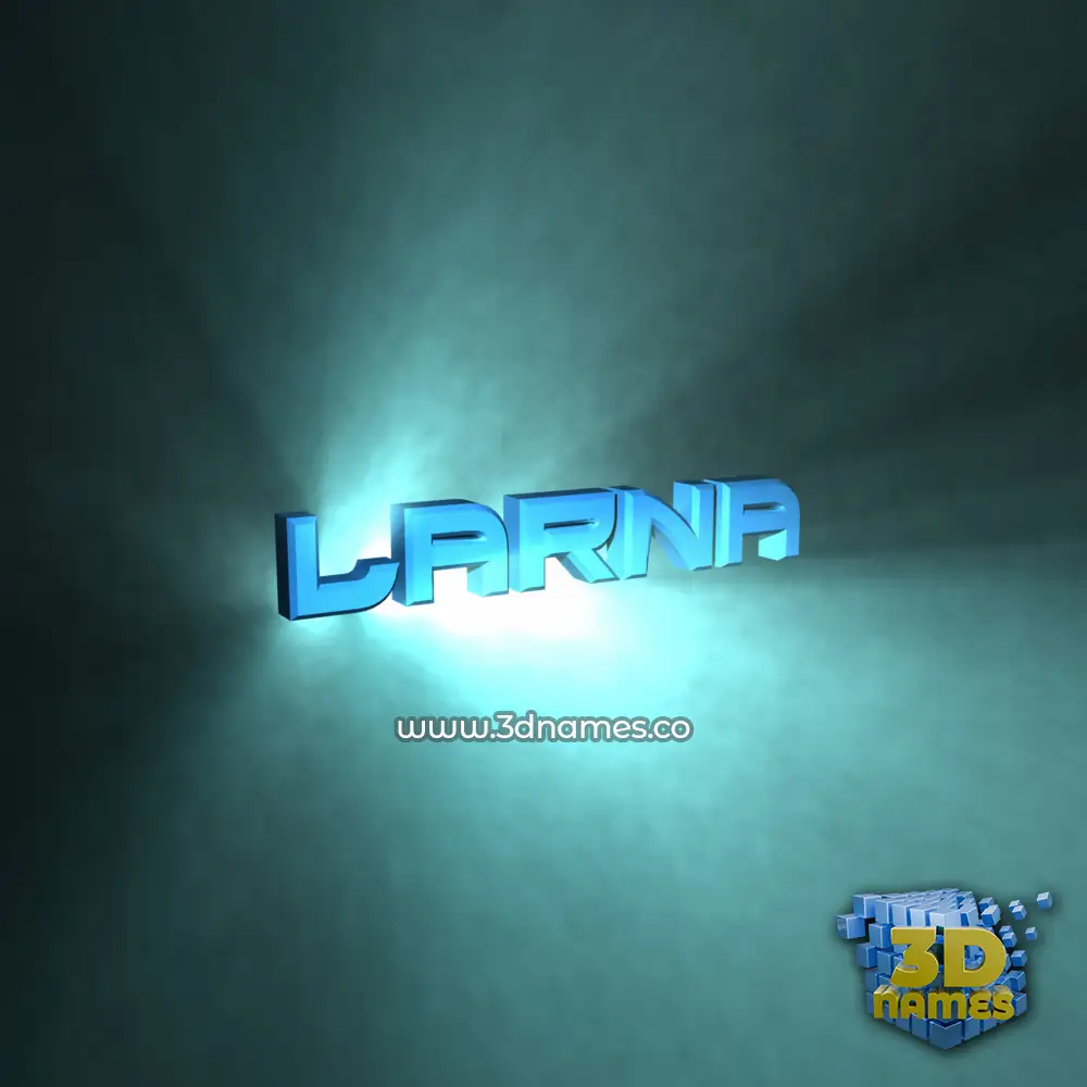 larna in Light Shine style - 3D name wallpaper