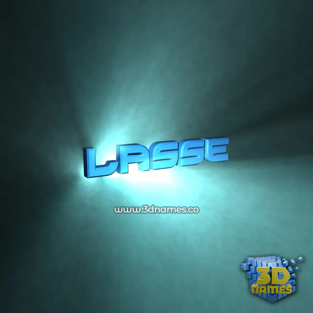 lasse in Light Shine style - 3D name wallpaper