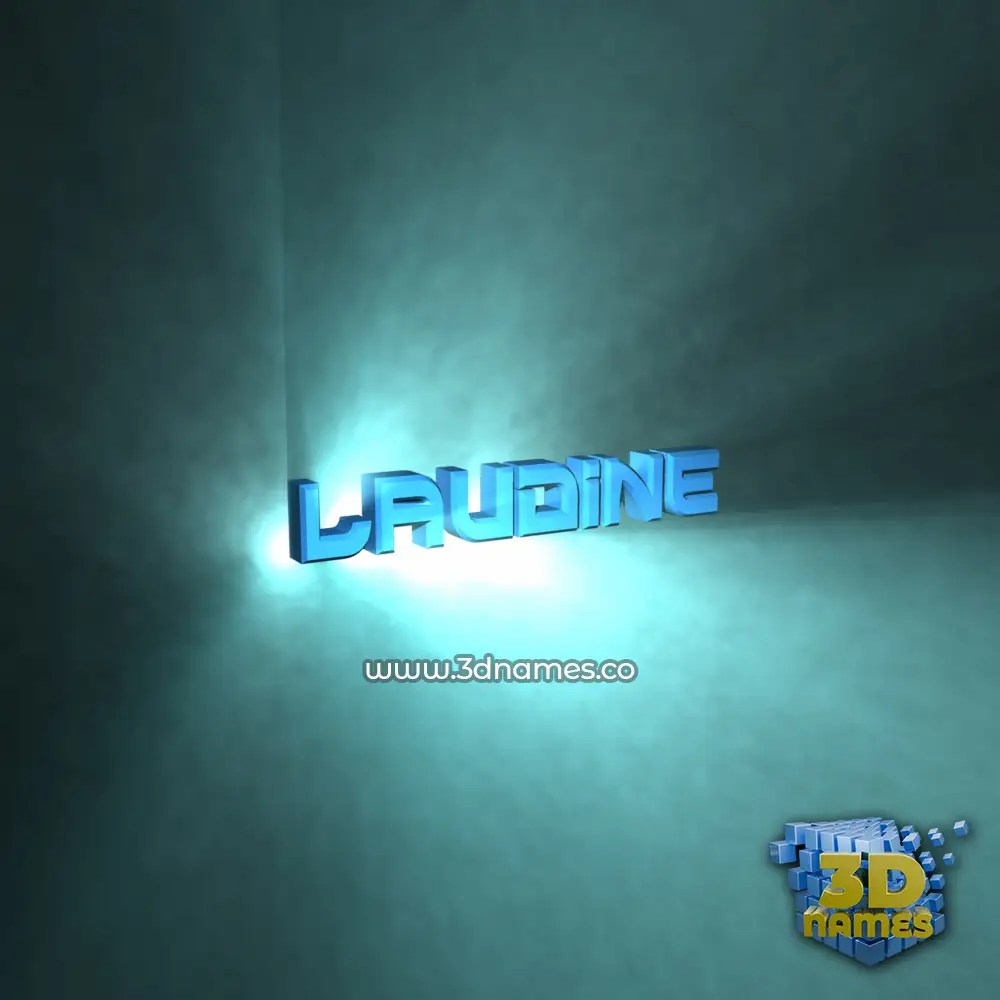 laudine in Light Shine style - 3D name wallpaper