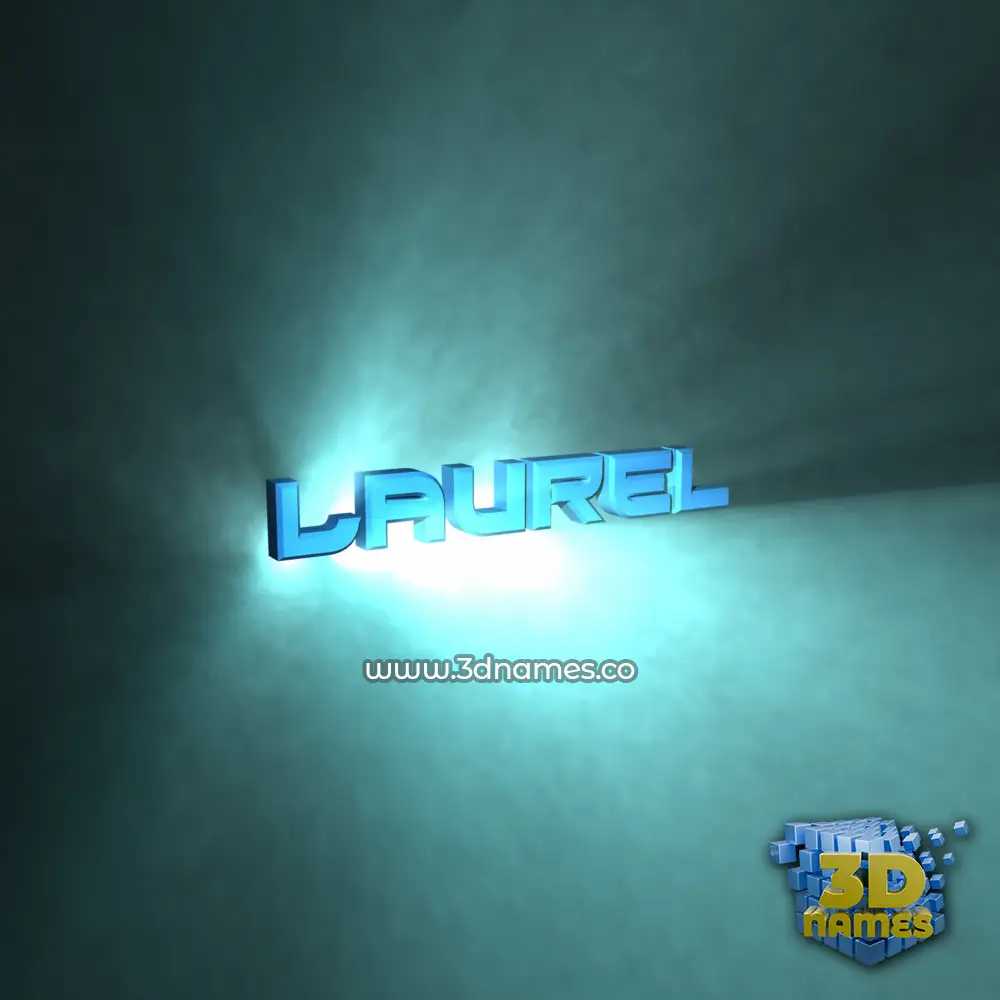laurel in Light Shine style - 3D name wallpaper