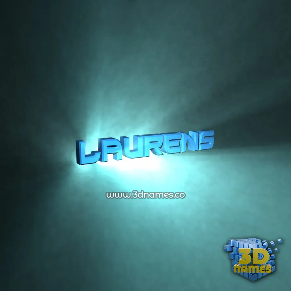 laurens in Light Shine style - 3D name wallpaper