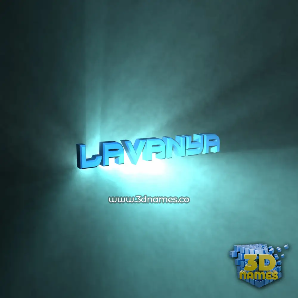 lavanya in Light Shine style - 3D name wallpaper