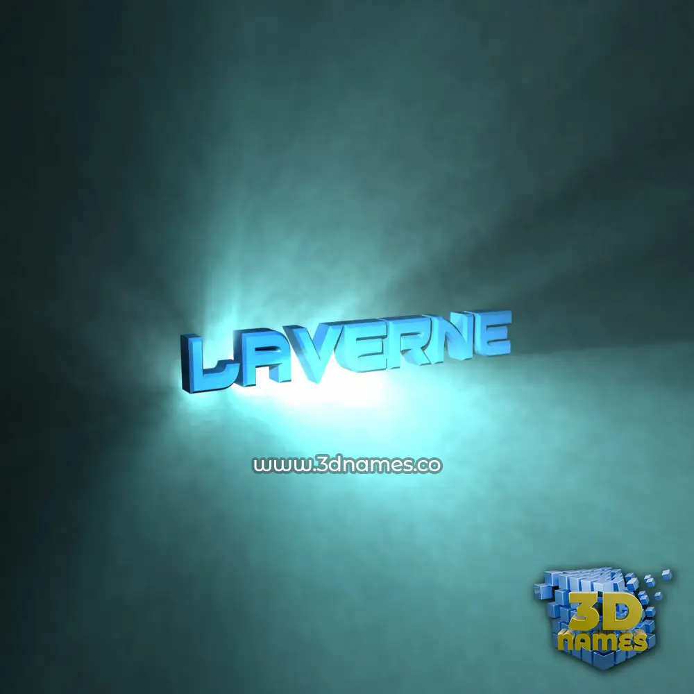 laverne in Light Shine style - 3D name wallpaper