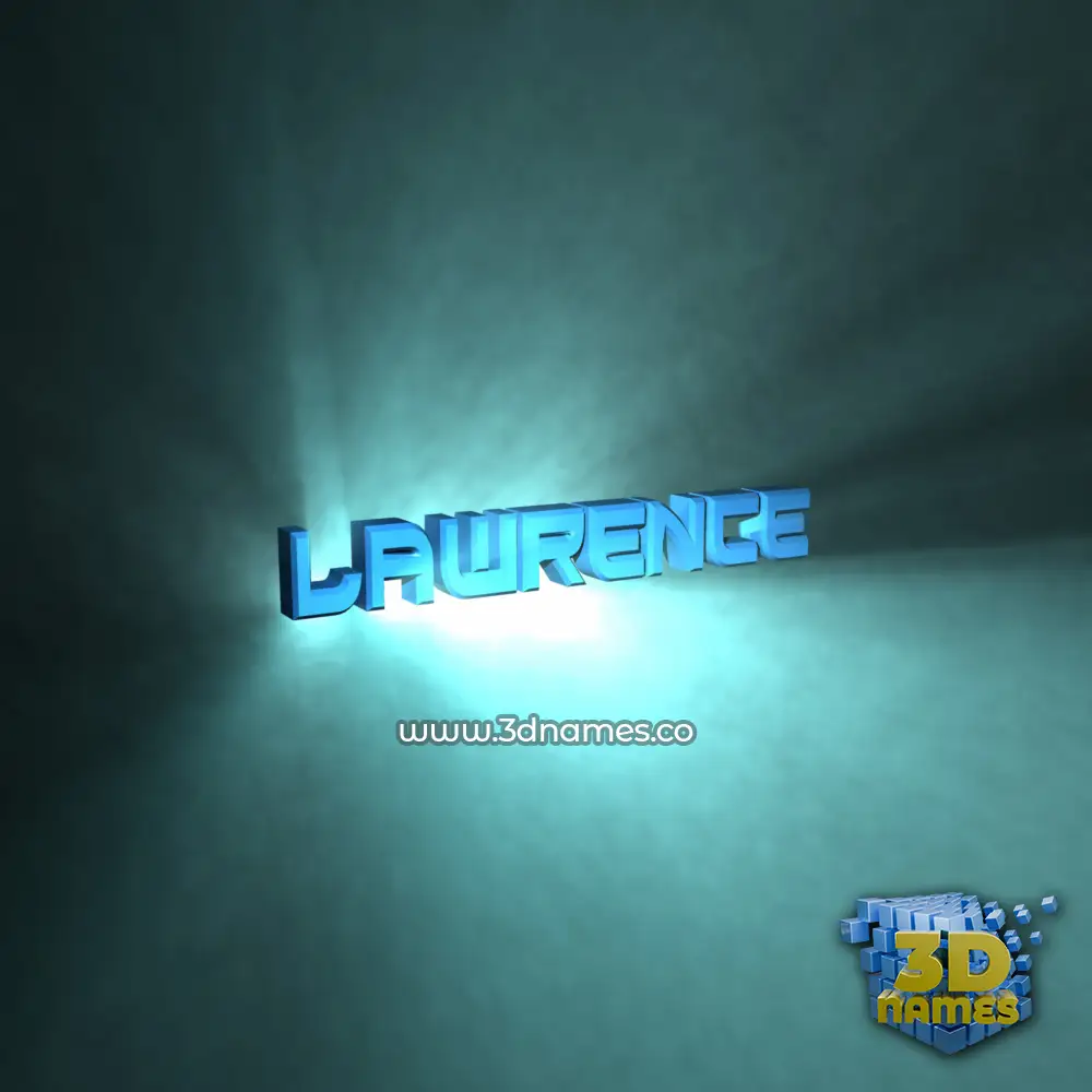 lawrence in Light Shine style - 3D name wallpaper