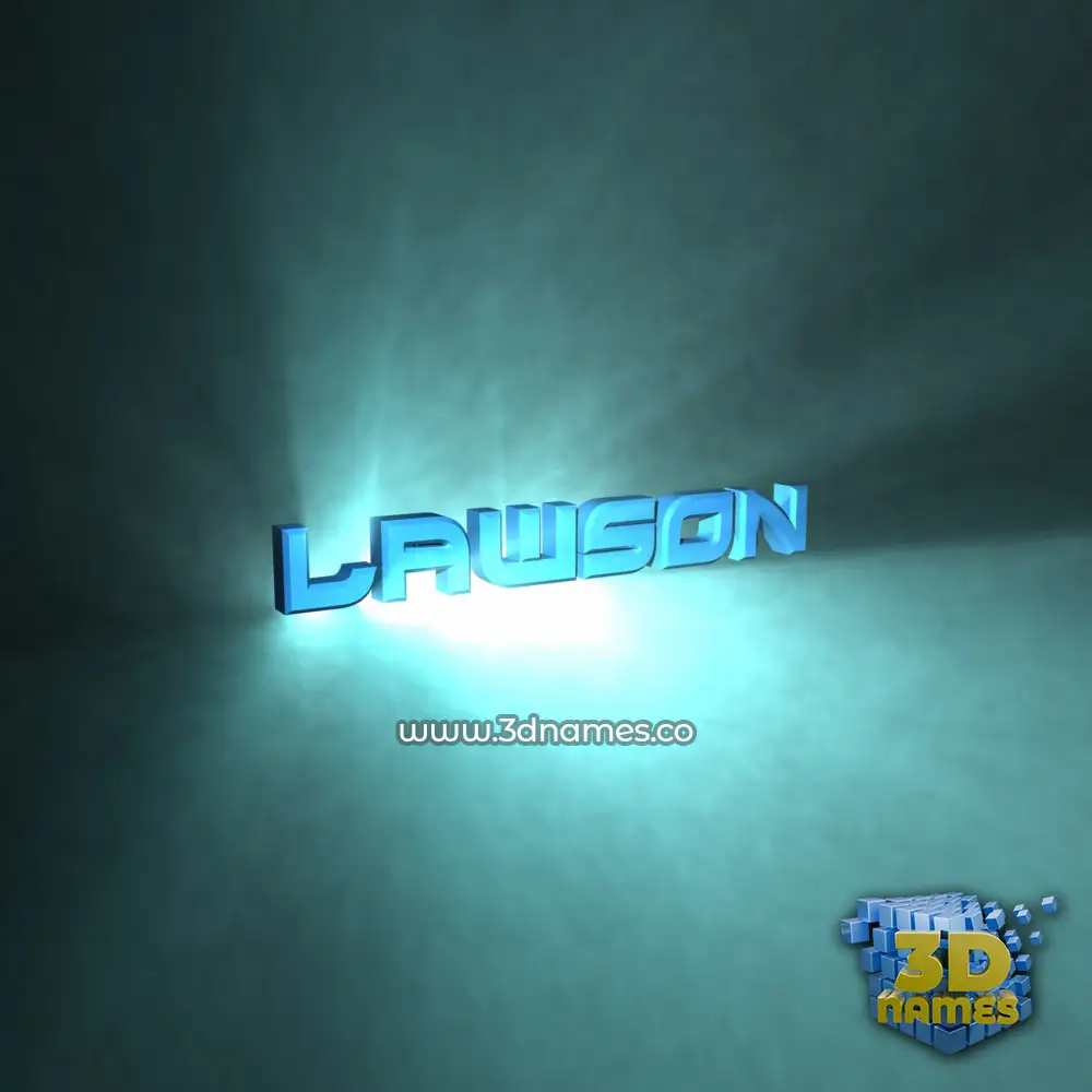 lawson in Light Shine style - 3D name wallpaper