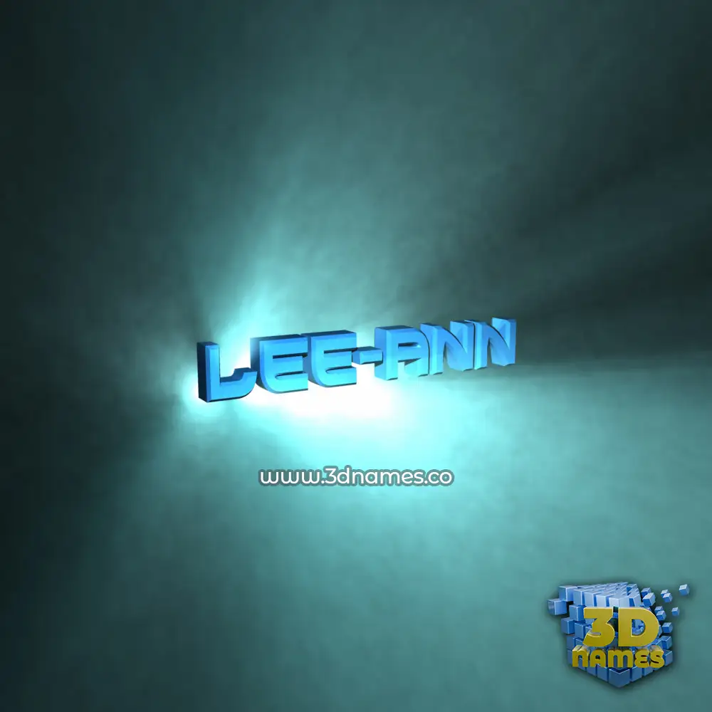 lee-ann in Light Shine style - 3D name wallpaper