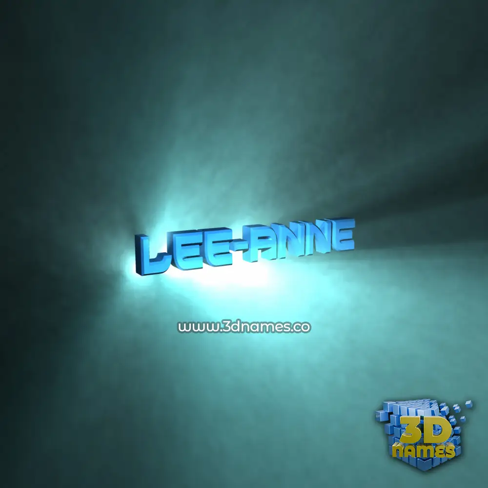 lee-anne in Light Shine style - 3D name wallpaper