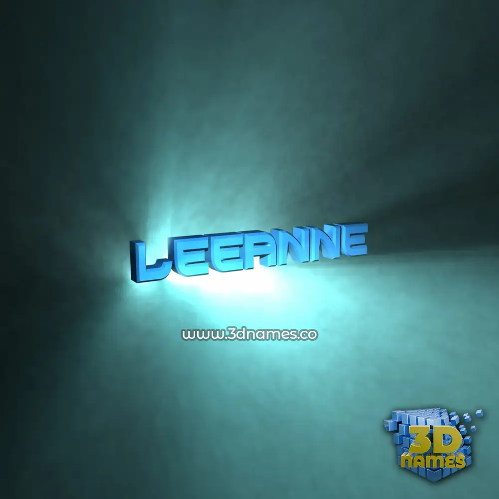 leeanne in Light Shine style - 3D name wallpaper