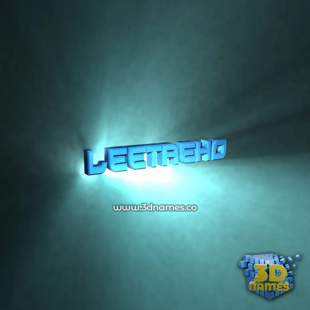 leetaeho in Light Shine style - 3D name wallpaper