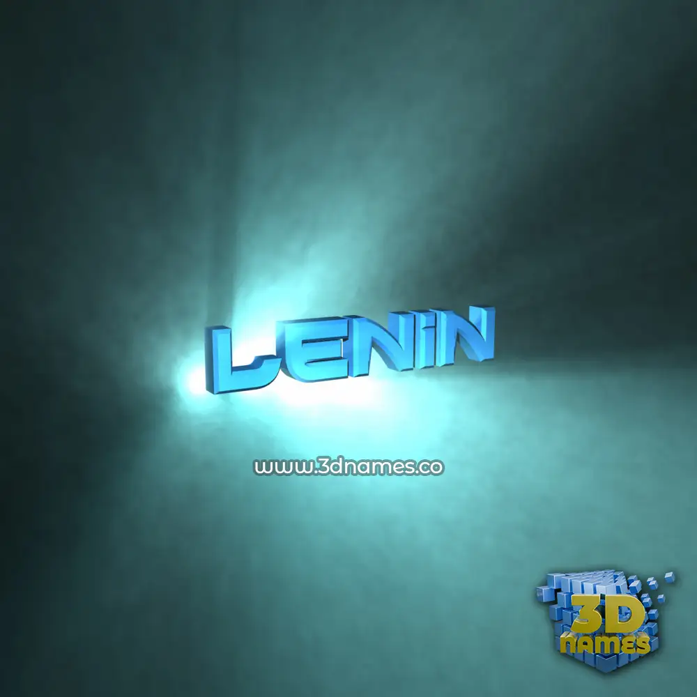 lenin in Light Shine style - 3D name wallpaper