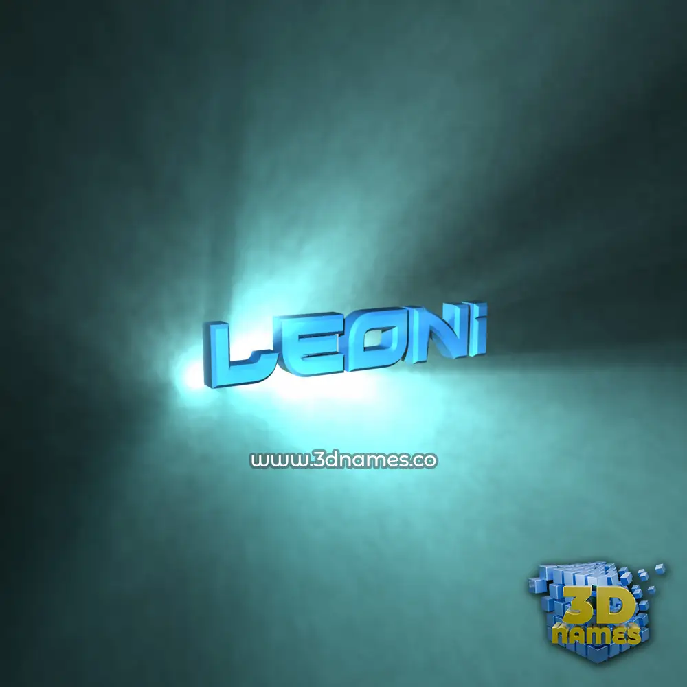 leoni in Light Shine style - 3D name wallpaper