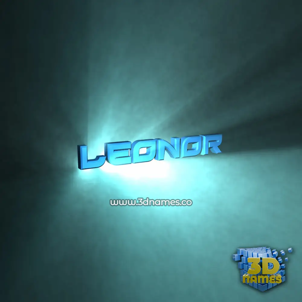 leonor in Light Shine style - 3D name wallpaper