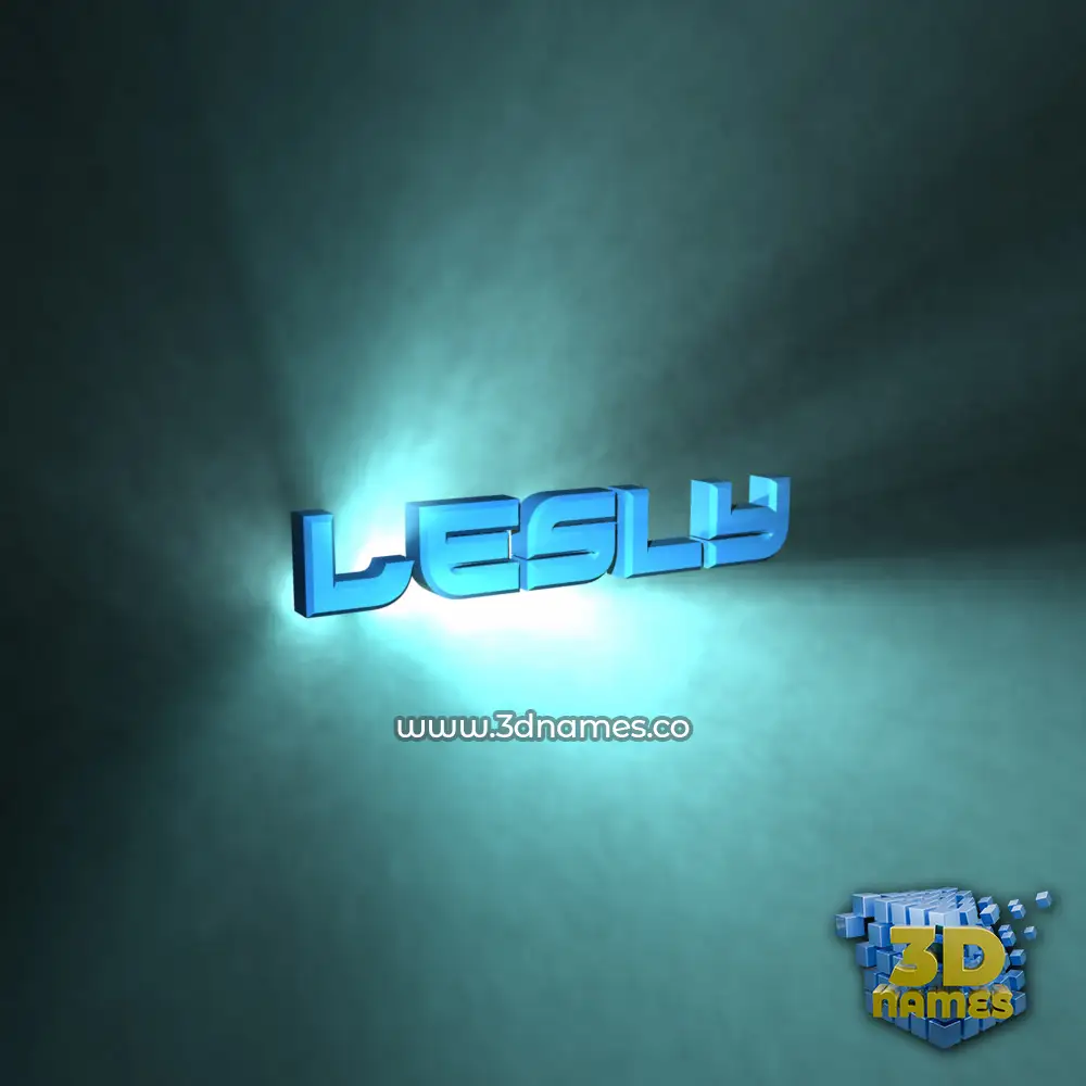 lesly in Light Shine style - 3D name wallpaper