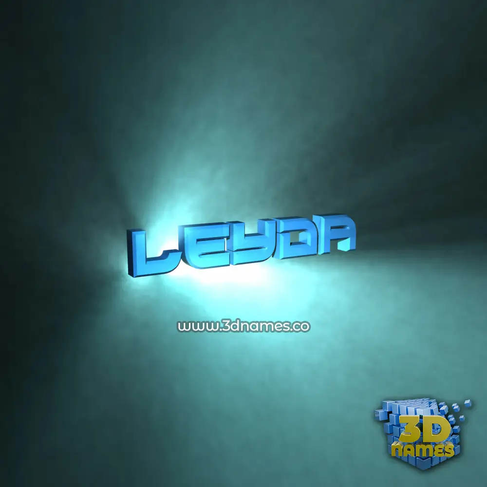 leyda in Light Shine style - 3D name wallpaper