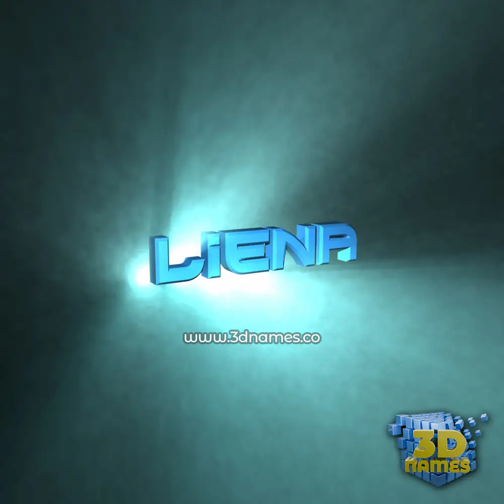 liena in Light Shine style - 3D name wallpaper
