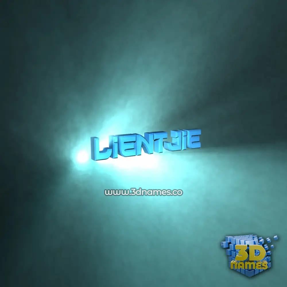 lientjie in Light Shine style - 3D name wallpaper