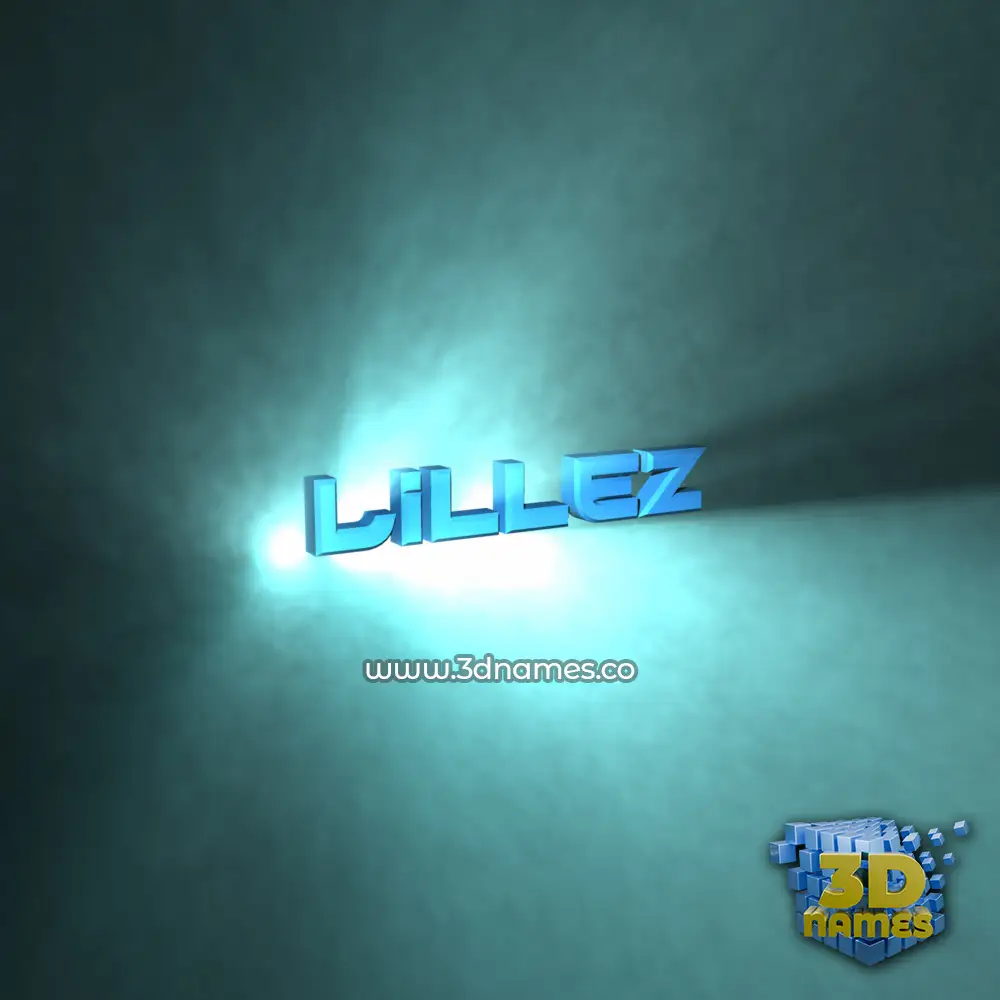 lillez in Light Shine style - 3D name wallpaper