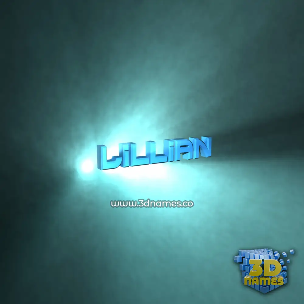 lillian in Light Shine style - 3D name wallpaper