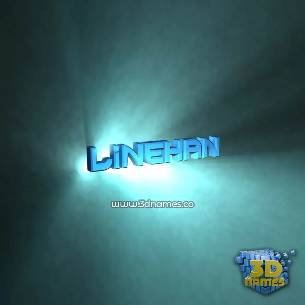 linehan in Light Shine style - 3D name wallpaper