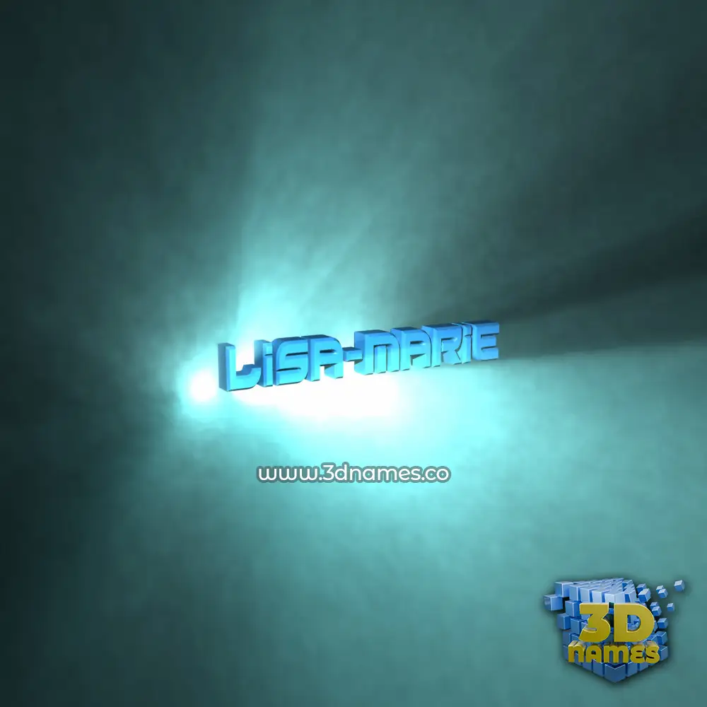 lisa-marie in Light Shine style - 3D name wallpaper
