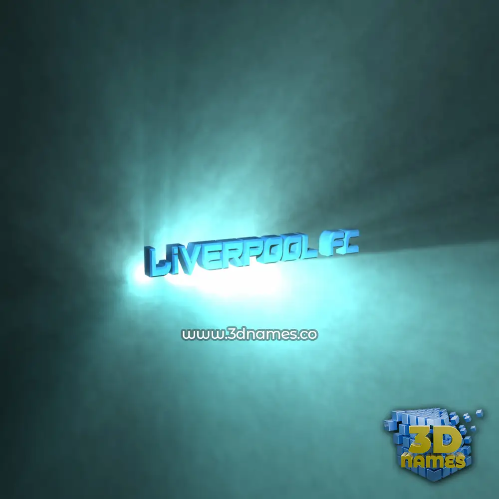 liverpool fc in Light Shine style - 3D name wallpaper