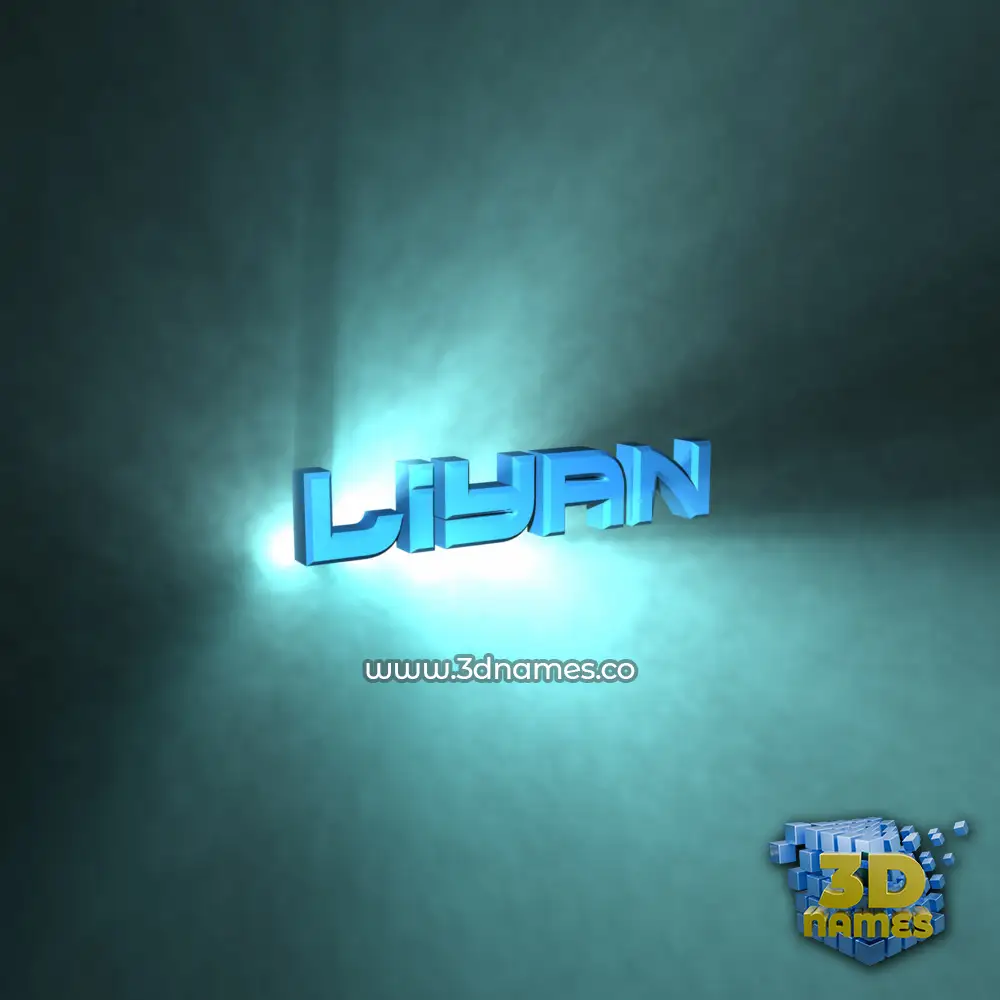 liyan in Light Shine style - 3D name wallpaper