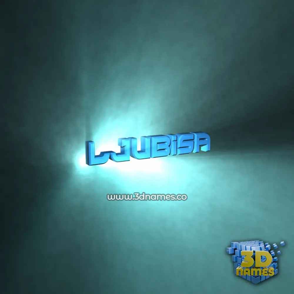 ljubisa in Light Shine style - 3D name wallpaper