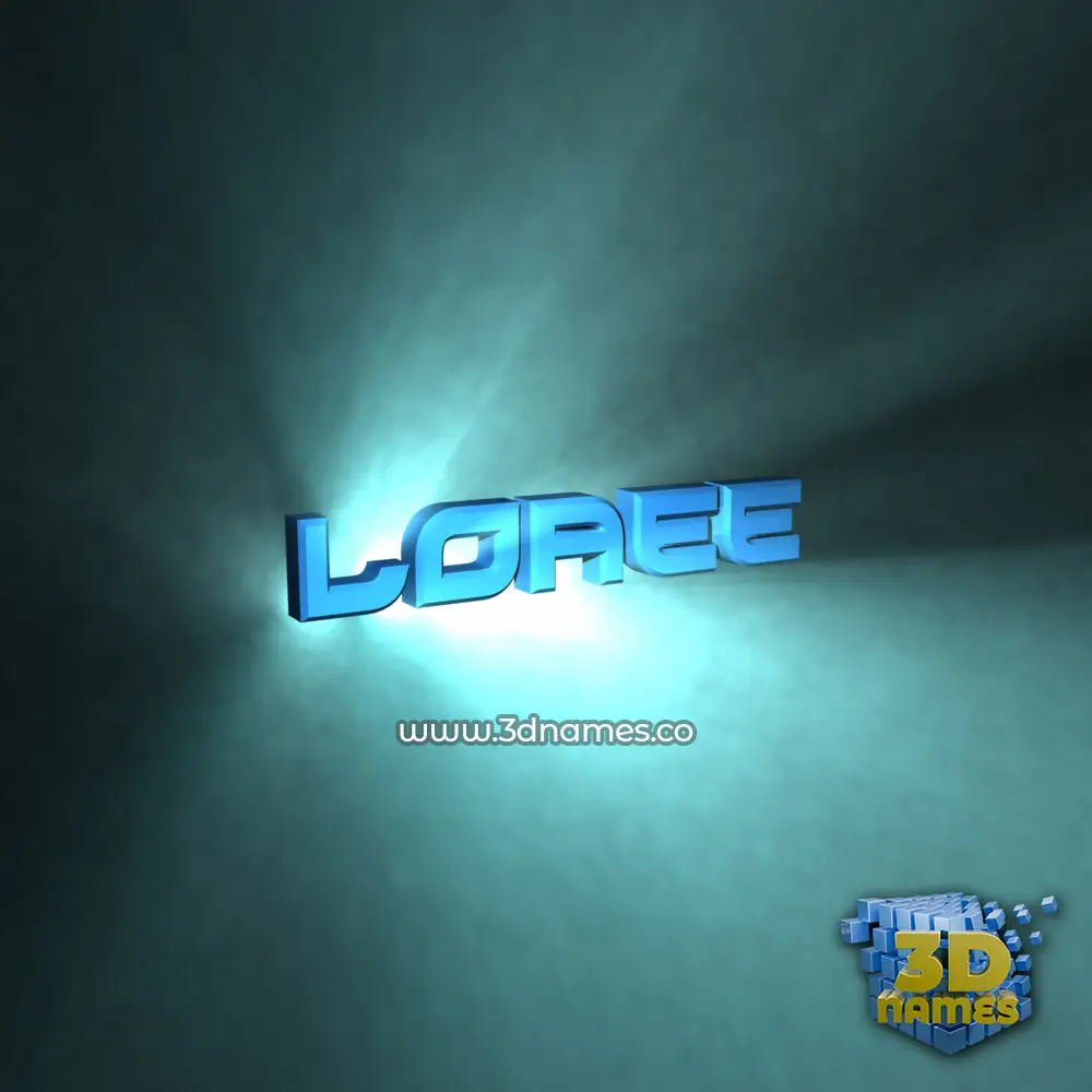 loaee in Light Shine style - 3D name wallpaper