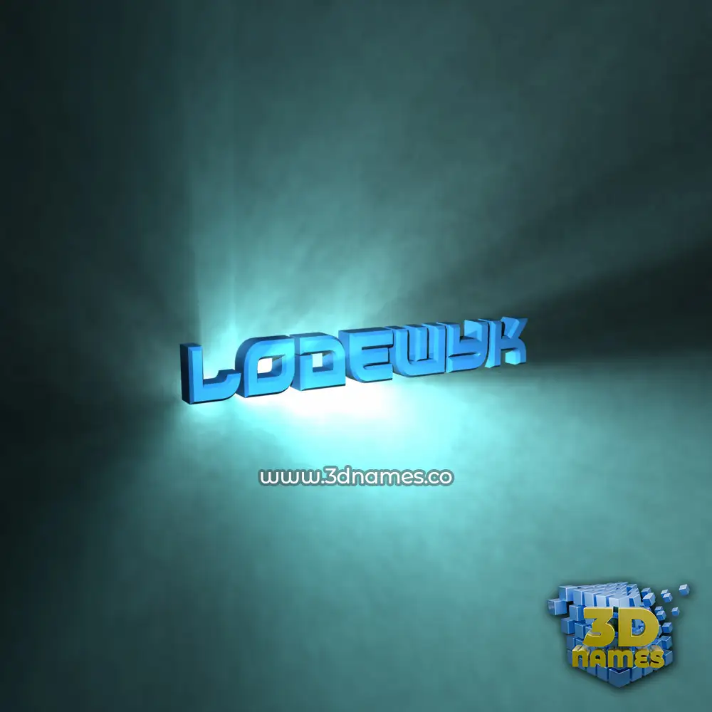 lodewyk in Light Shine style - 3D name wallpaper