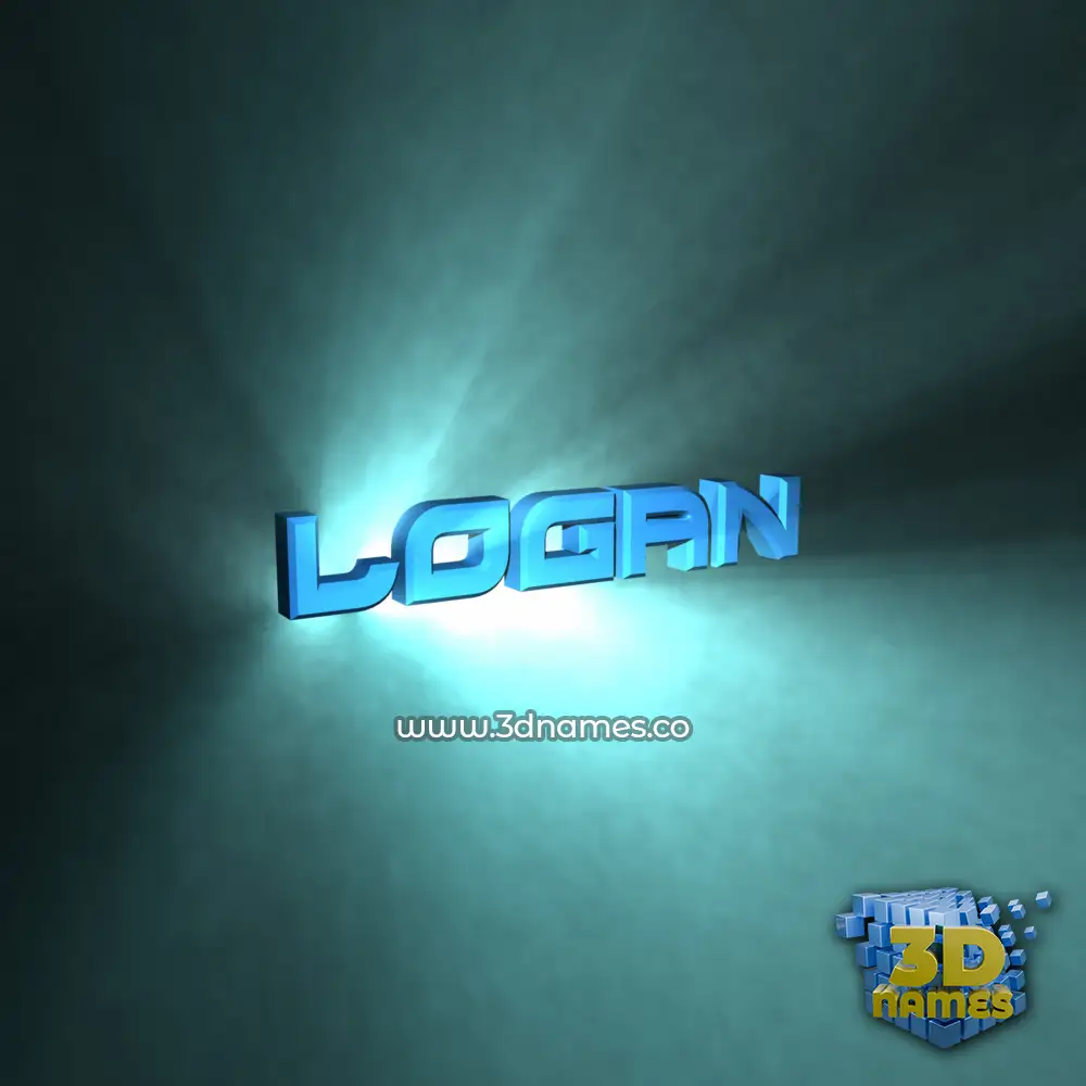 logan in Light Shine style - 3D name wallpaper