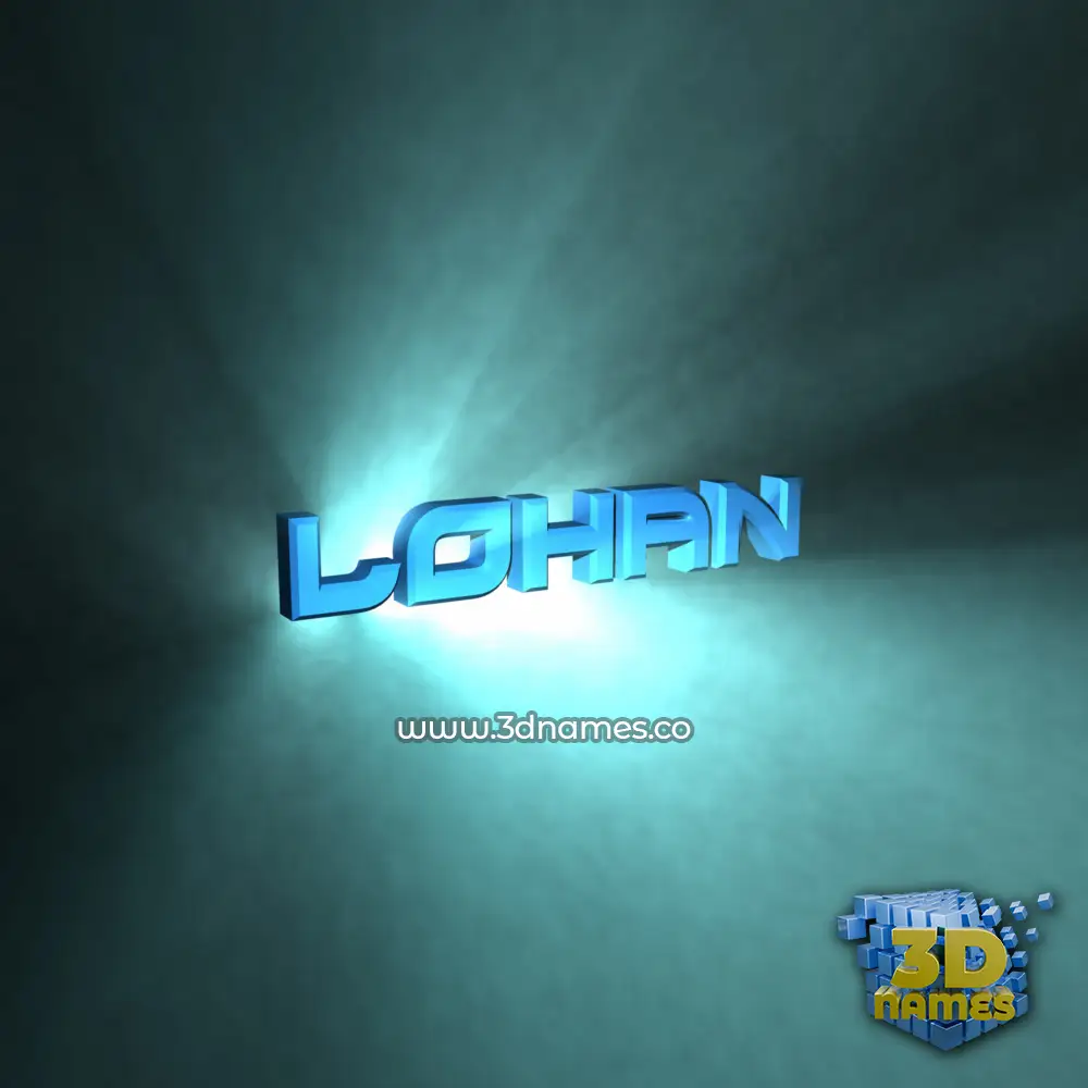 lohan in Light Shine style - 3D name wallpaper