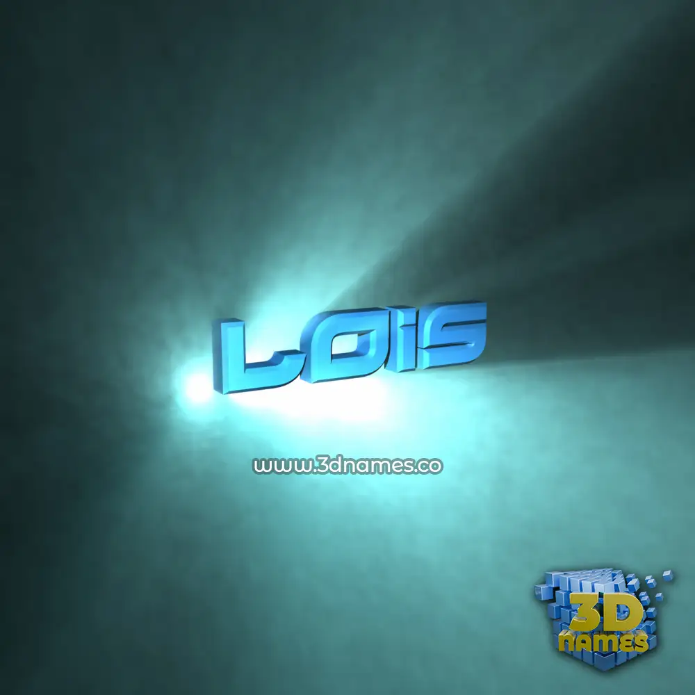lois in Light Shine style - 3D name wallpaper