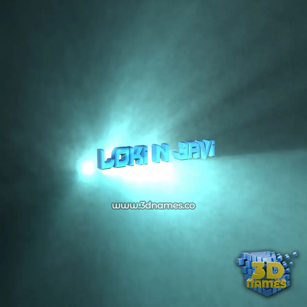 loki n javi in Light Shine style - 3D name wallpaper