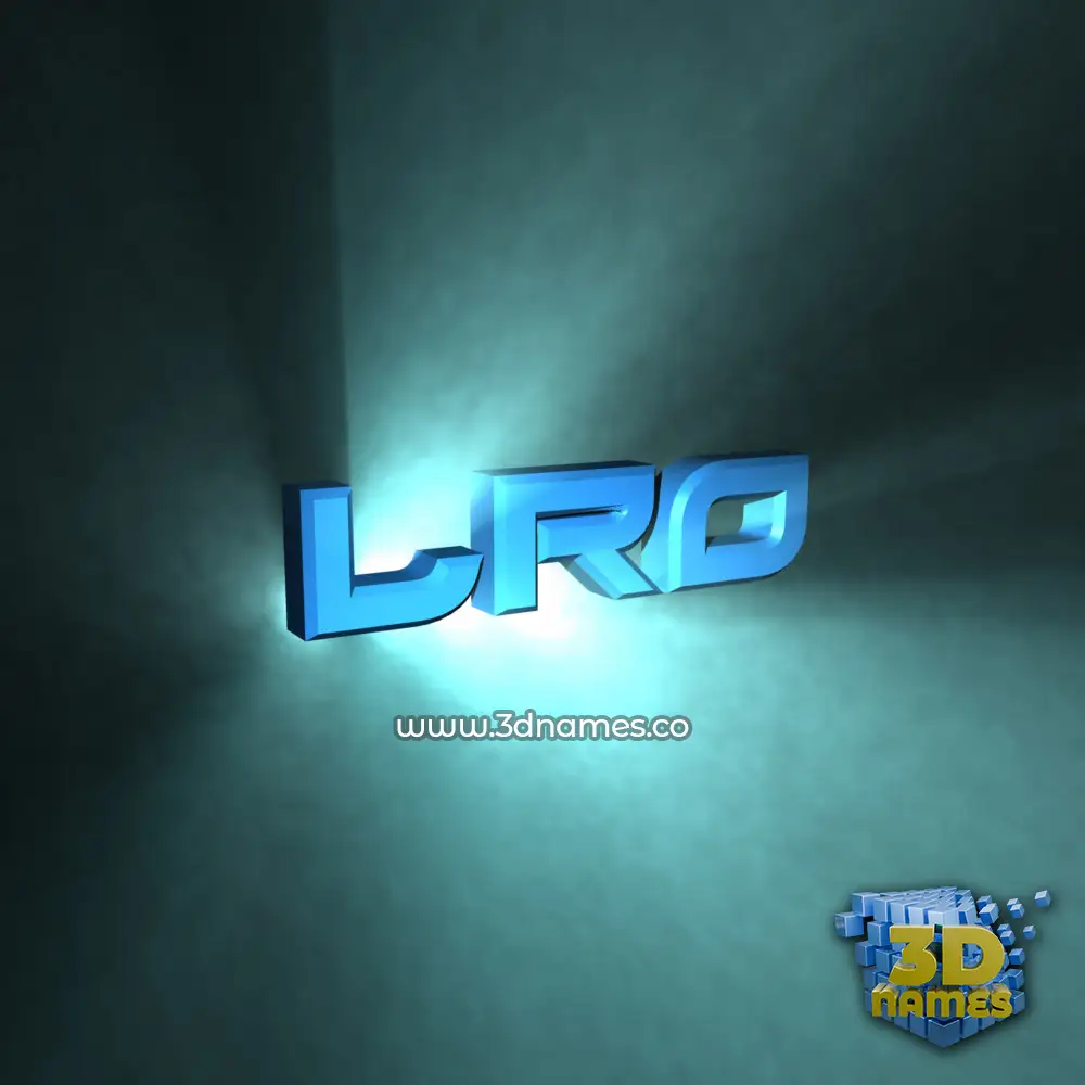 lro in Light Shine style - 3D name wallpaper