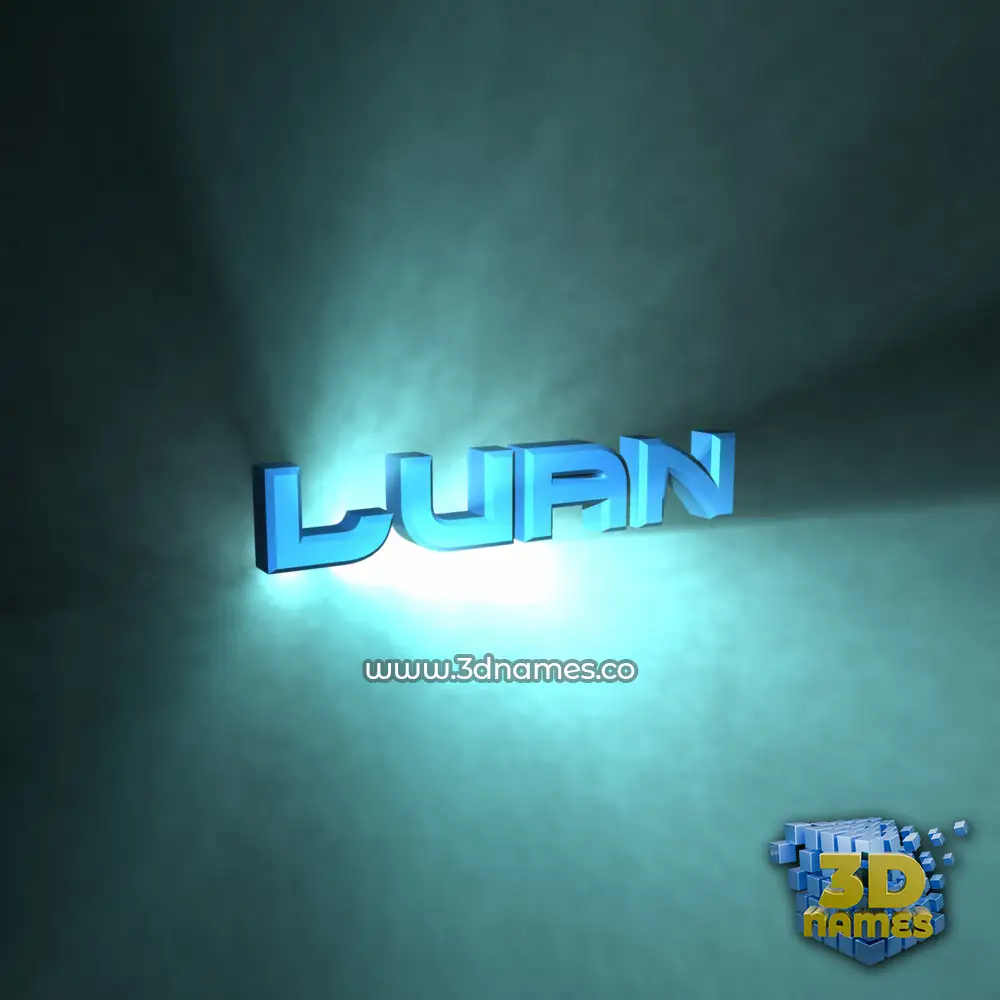 luan in Light Shine style - 3D name wallpaper