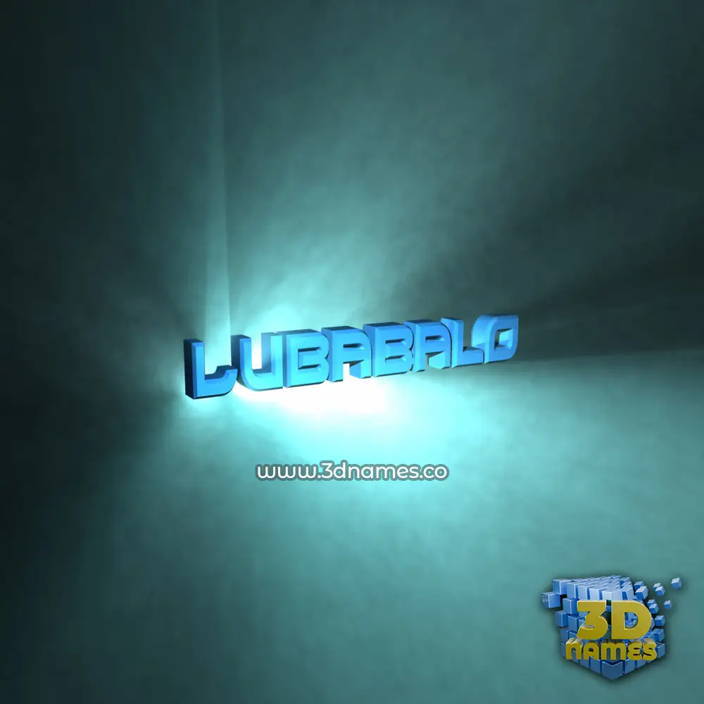 lubabalo in Light Shine style - 3D name wallpaper