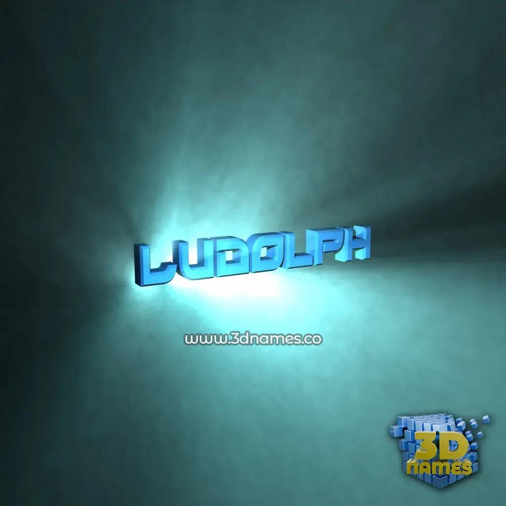 ludolph in Light Shine style - 3D name wallpaper