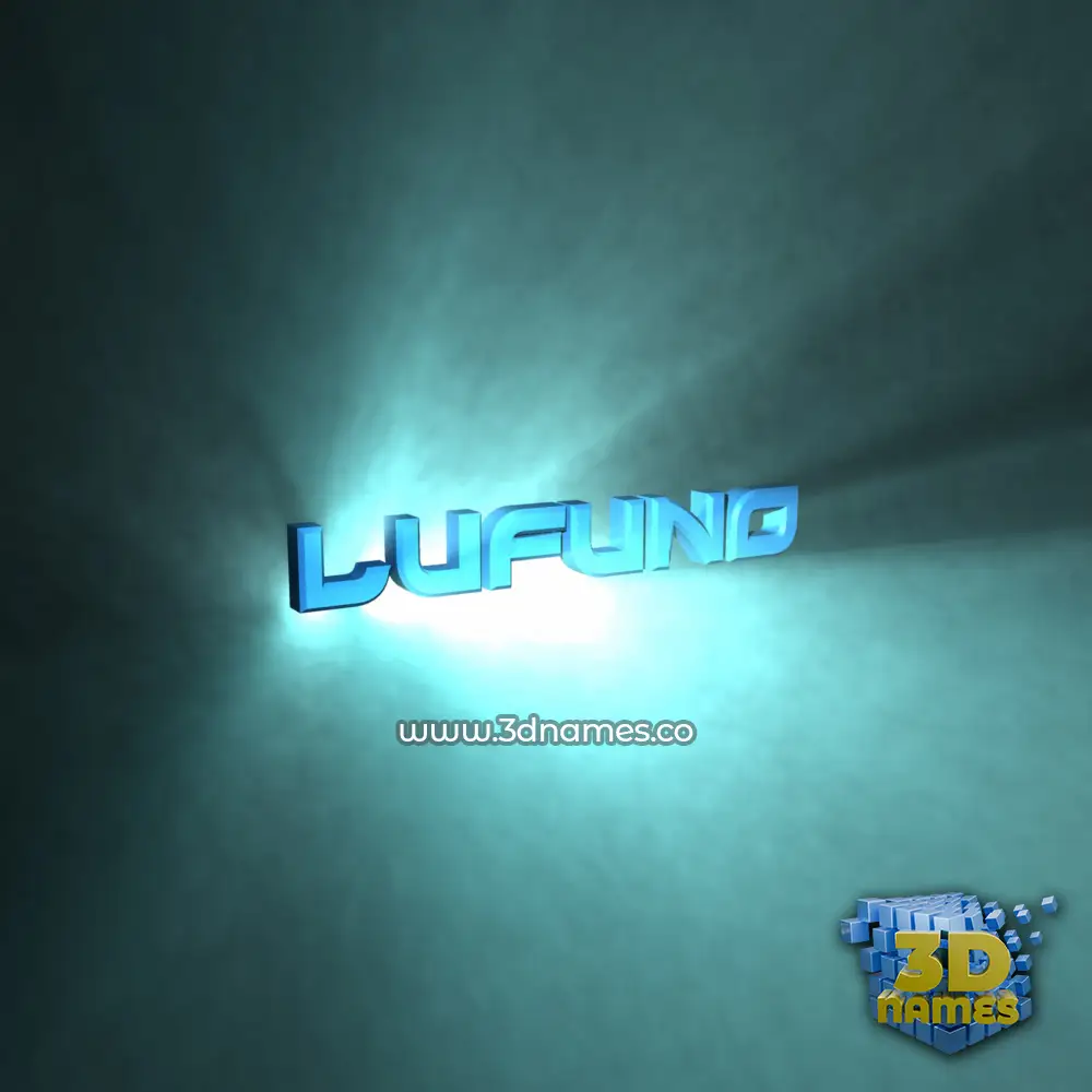 lufuno in Light Shine style - 3D name wallpaper