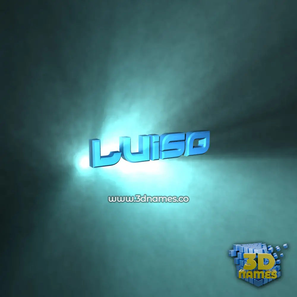 luiso in Light Shine style - 3D name wallpaper